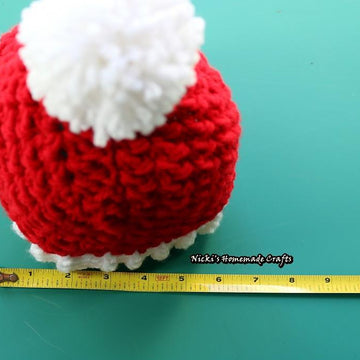 Santa hat with pom-pom