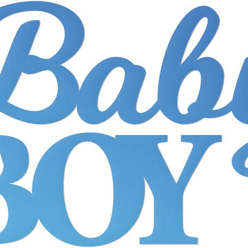 Artdeco Creations Couture Creations Sentiment Mini Dies 2/Pkg - Baby Boy 1.8"X1.8"