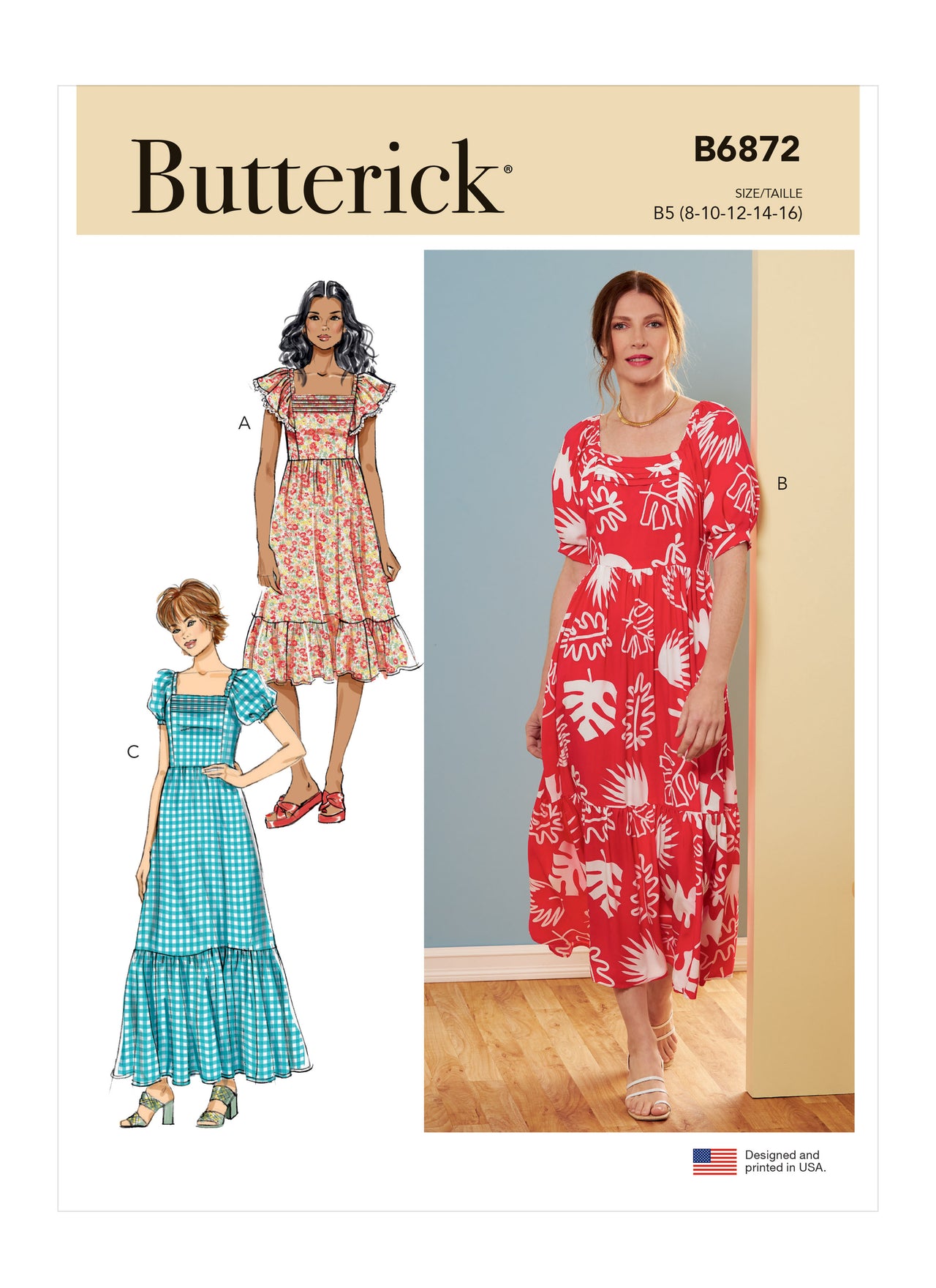 Butterick Misses' Dress B6872 - Sewing Pattern