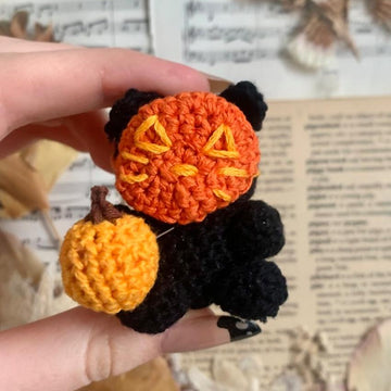 Black Halloween Cat