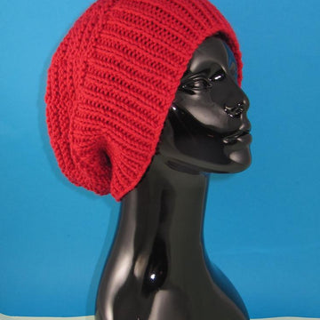 Chunky Basket Stitch Slouch Hat