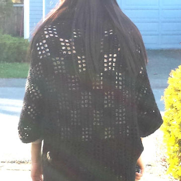 Easy Mesh Crochet Shrug Cardigan