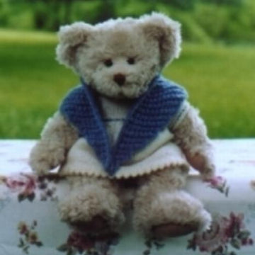 Teddy Bear Dress with Shawl