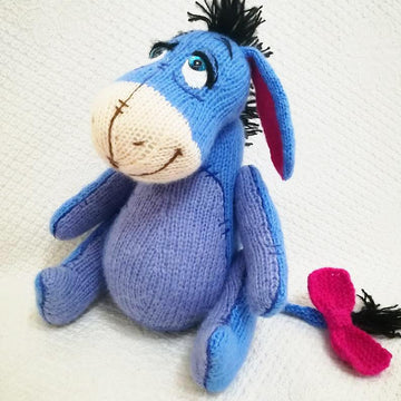 Knitted Donkey Winnie's friend
