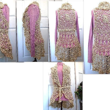 762 Long Lacy Summer Vest