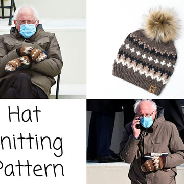 Bernie Mittens Inspired Hat Sanders Women Men Children Beanie Toque