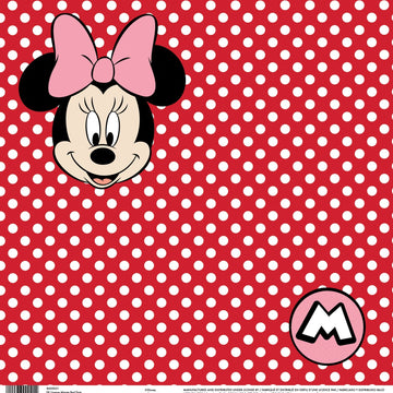 EK Success EK Disney Single-Sided Cardstock 12"X12" 25/Pkg - Minnie Red Dots