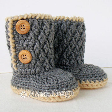 Two-Button Toddler Booties