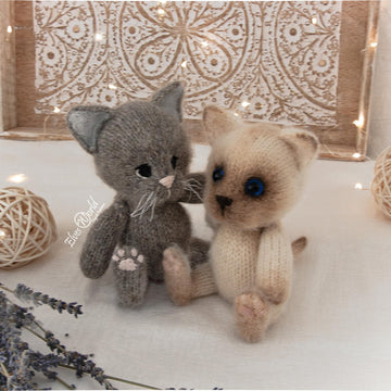 Knitted Kitten Back & Forth Pattern