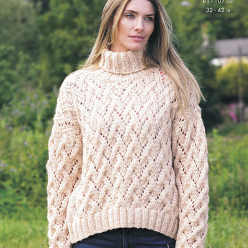 Polo Neck and Sweater in King Cole Chunky - 4385 - Downloadable PDF