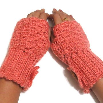 Fingerless mittens shell design