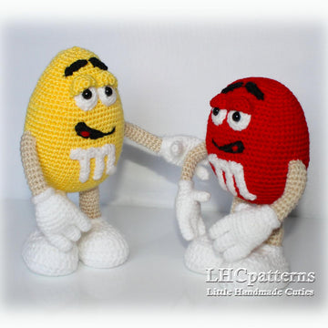 Crochet Candy Pattern, Crochet M and M Pattern