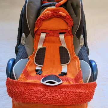 Lion Hooded Baby Car Seat Blanket