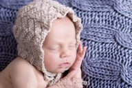 Cable Effect Baby Bonnet