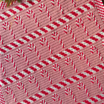 Candy Cane Lane Blanket