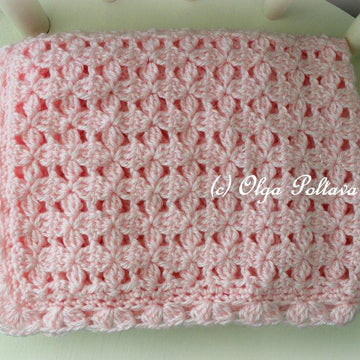 Cluster Flowers Blanket and Hat Baby Set