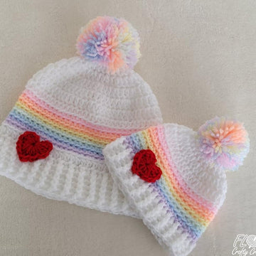 Rainbow Sweetheart Beanie