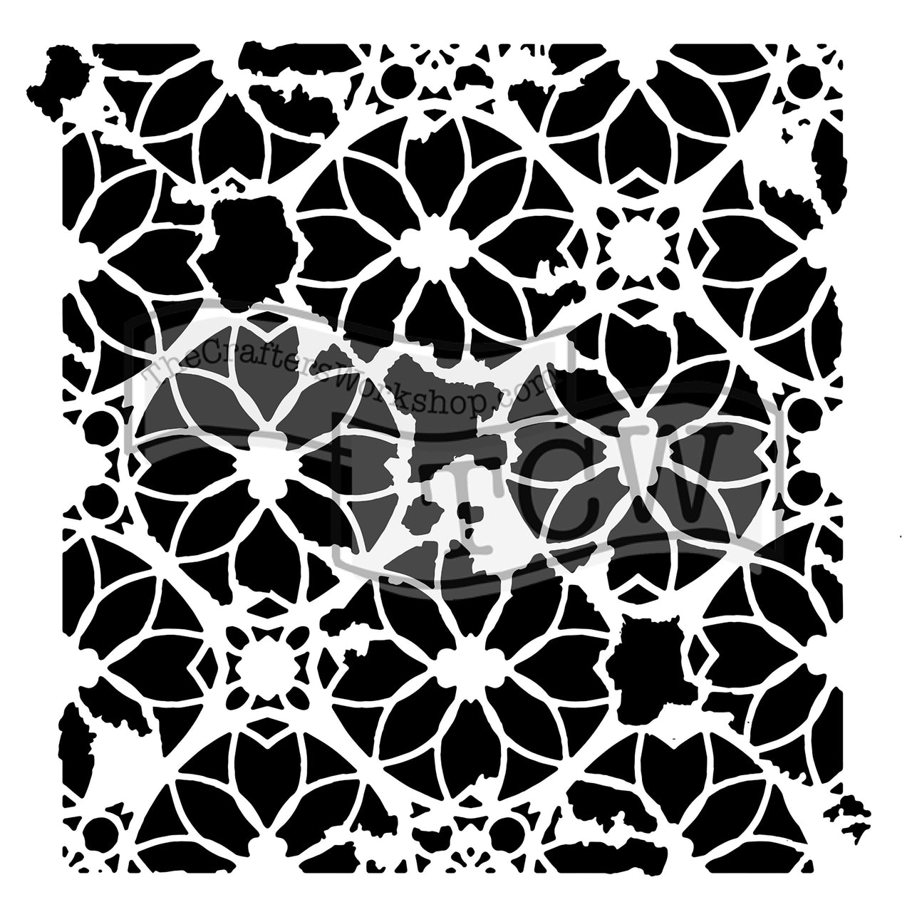 The Crafter's Workshop Crafter's Workshop Template 6"X6" - Distressed Lace
