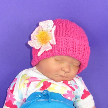 Baby Flower Beanie Hat