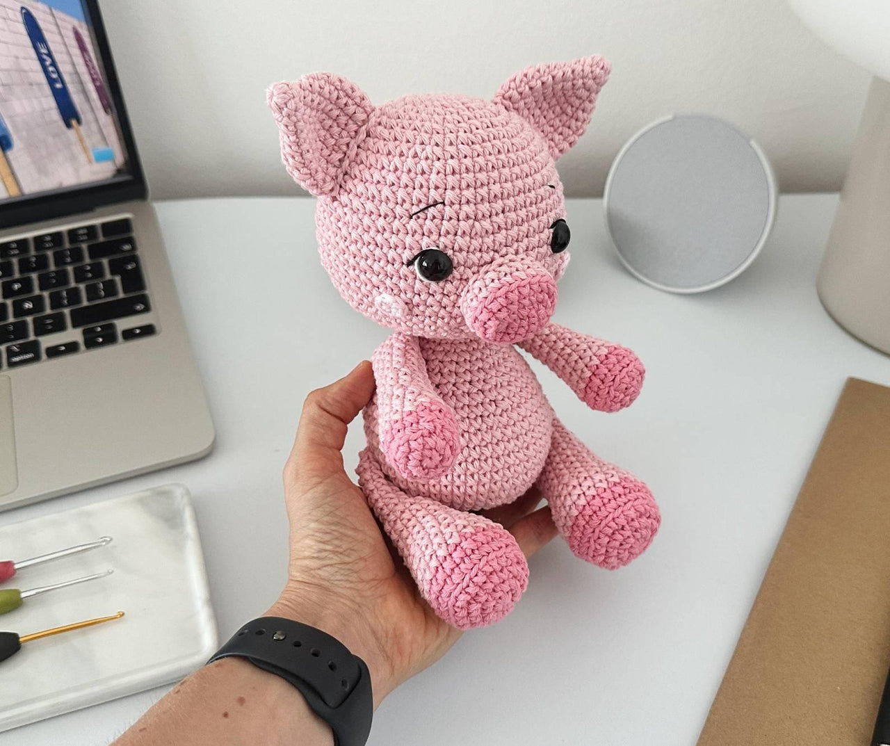 Pig Amigurumi Crochet Pattern PDF – Pig Soft Toy, Stuffed Animal Tutorial
