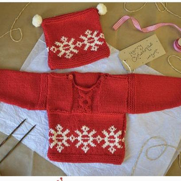 Love Knitting Christmas Jumper and hat For Babies & Toddlers