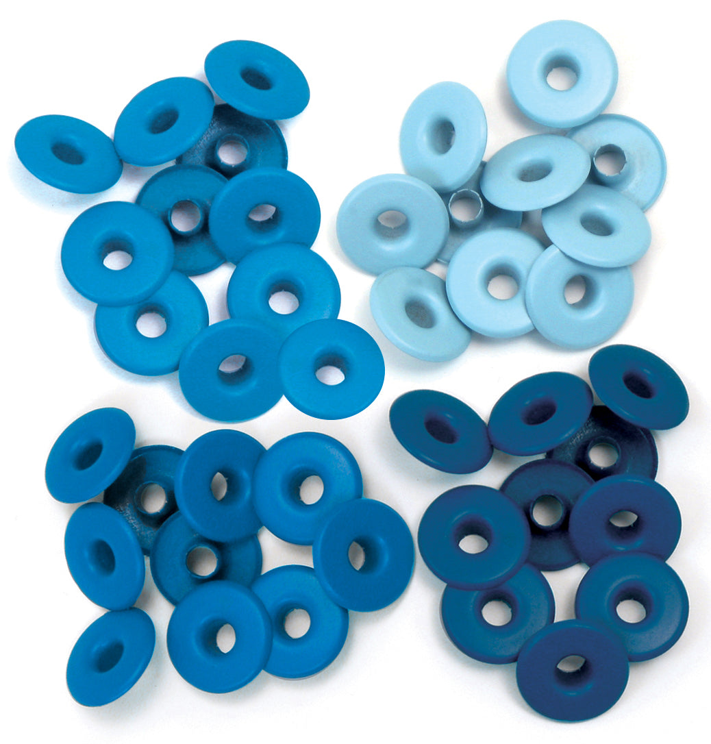 We R Memory Keepers We R Eyelets Wide 40/Pkg - Blue