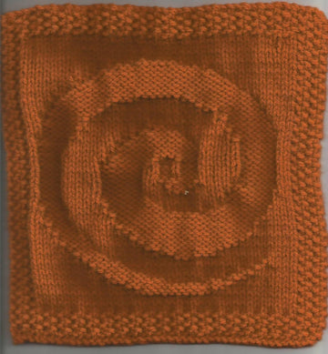 Pee Wee's Bike Spiral Dishcloth