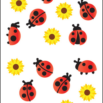 Mrs. Grossman's Stickers - Ladybugs & Flowers