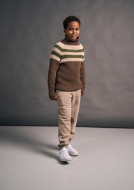 Pinstripe Sweater in MODE at Rowan Alpaca Wool - Downloadable PDF