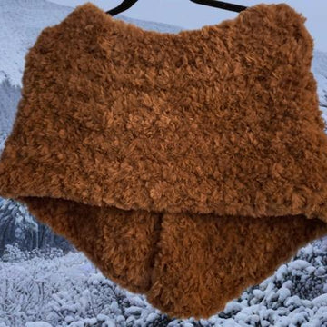 Faux Fur Crochet Shrug