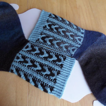 Blueberry Clouds Socks