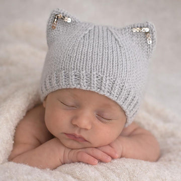 Silver Kitten Hat