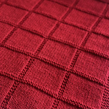 Aran Simple Square Blanket