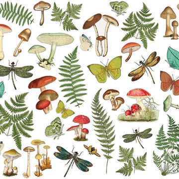 Simple Stories Simple Vintage Great Escape Bits & Pieces Die-Cuts 39/Pkg - Foliage