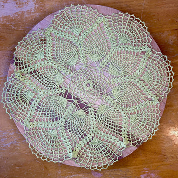 Leaves in a Web Doily Pattern