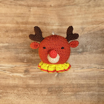 Ron the Reindeer Crochet Bauble Pattern