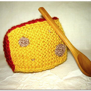 Knitting Pattern – Mouse Chef Toy  Soft Toy with Clothes and Cheese – Intermediate Level DIY Tutorial