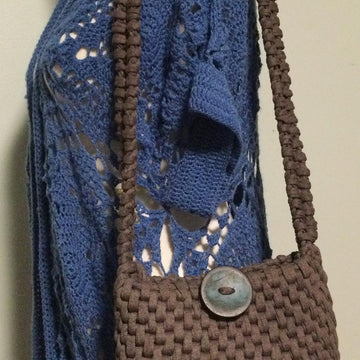 Boho Flat Stitch Shoulder Bag