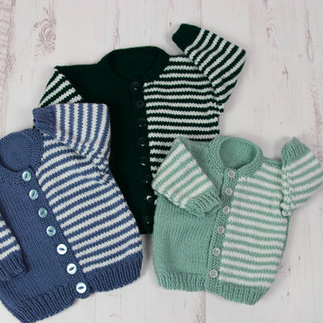 Knitting Pattern For Childs Cardigan in 3 sizes  #441