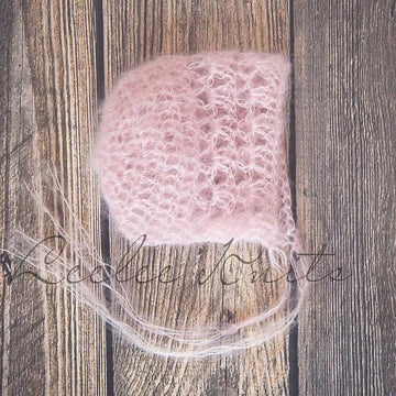 Crochet Mohair Bonnet