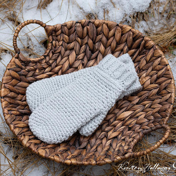 Easy Granite Stitch Mittens