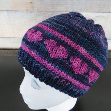 Valentine Hearts Ponytail Hat