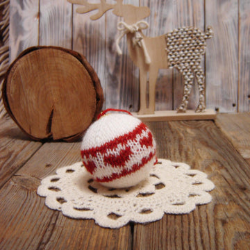 Knitting patterns christmas -Knit Ornament Christmas tree, christmas decoration