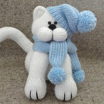 Knit Pattern Cat Animal Patterns Children Toy