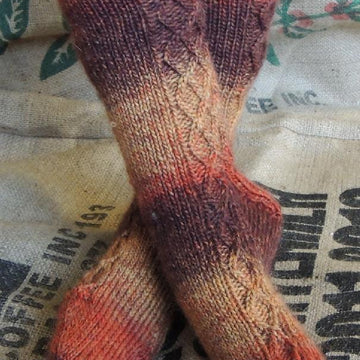 Argyle Trellis Wooly Socks