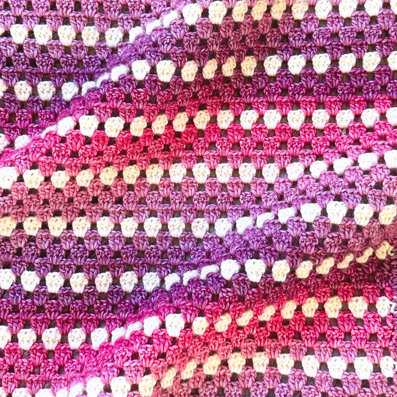 Granny Stripe Baby Blanket