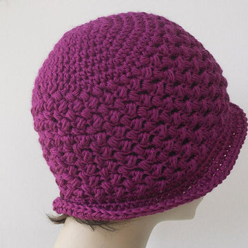 Bean Stitch Flapper Cloche