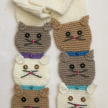 Stacked Kitty & Doggie Scarf