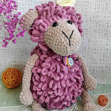 Crocheted lamb