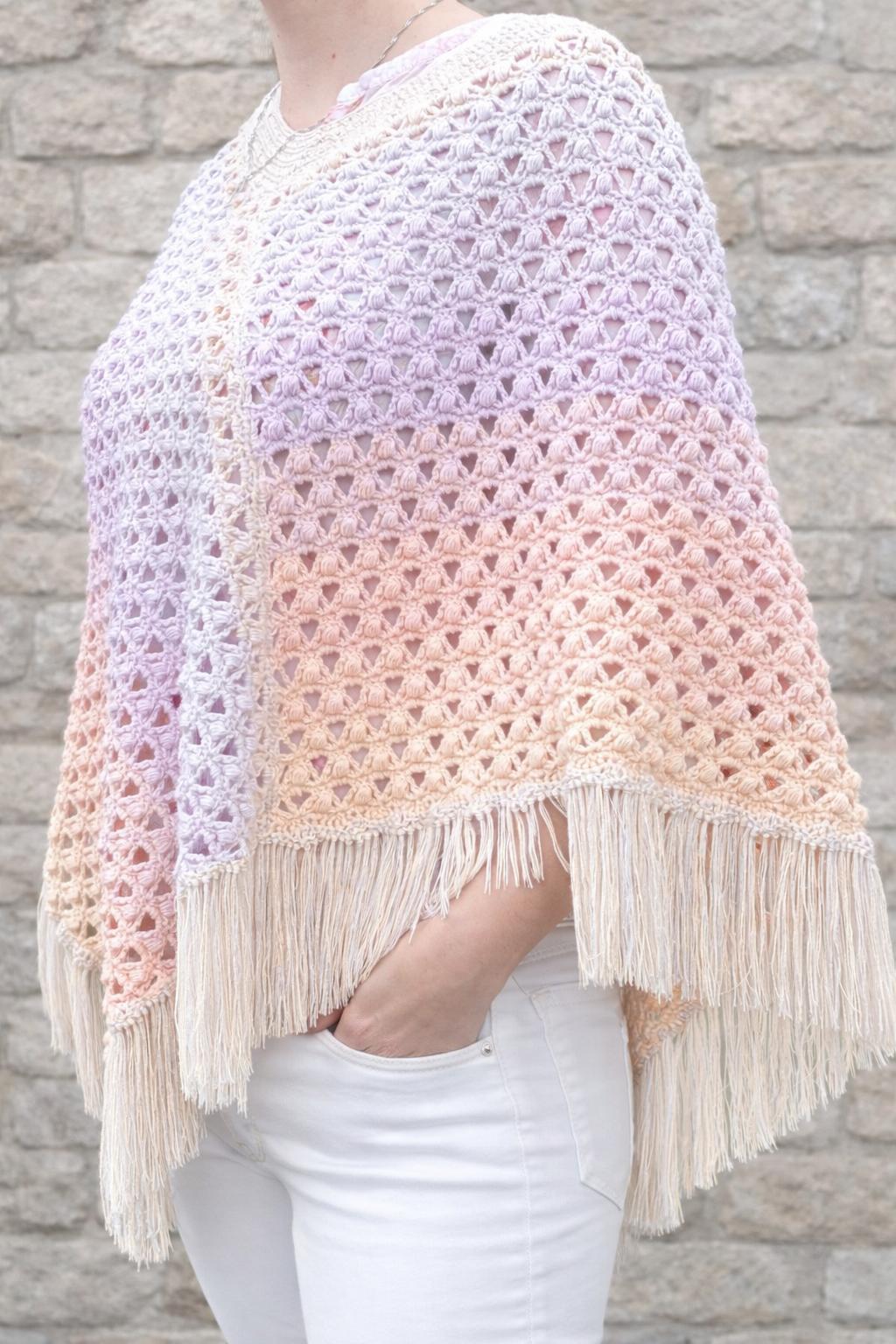Airy poncho "Linda"